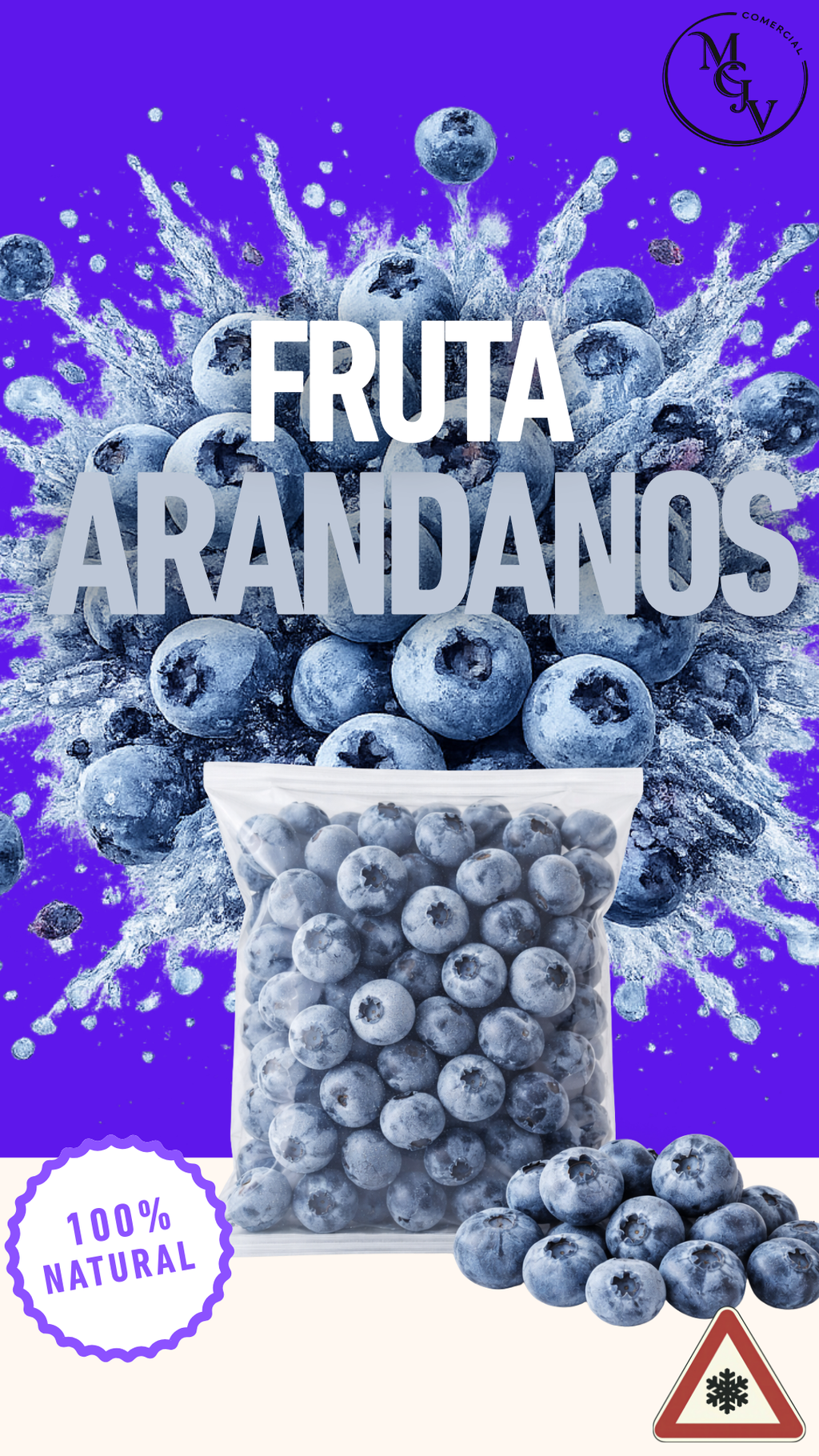 Fruta Congelada Arándanos 1kg 3kg 5kg